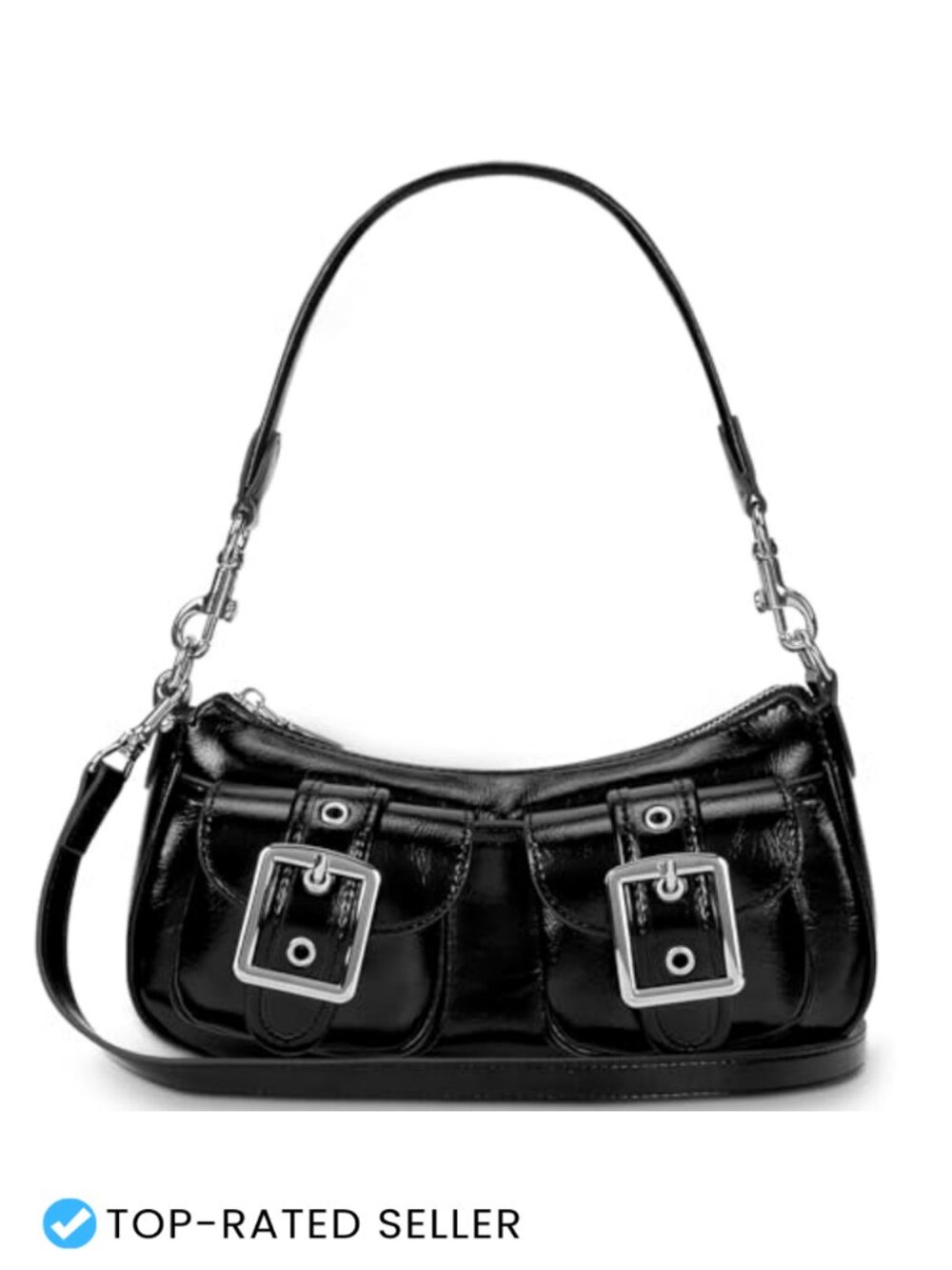 Y2K Shoulder Bag Women Leather Hobo Tote Crossbody Purse Handbag Trendy Going